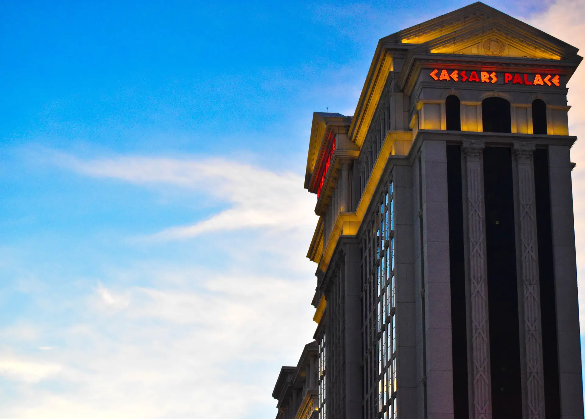 Caesars Palace ja Las Vegasin arkkitehtoniset tapahtumapuitteet